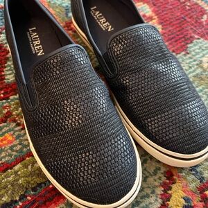 Ralph Lauren loafers. Navy. Size 6.5.